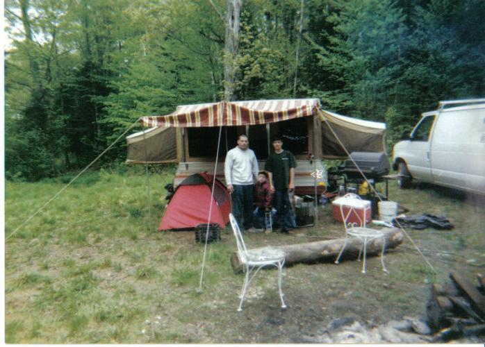 DAD & MIKEY & JOHNNY  CAMPING TRIP TO VERMONT1999